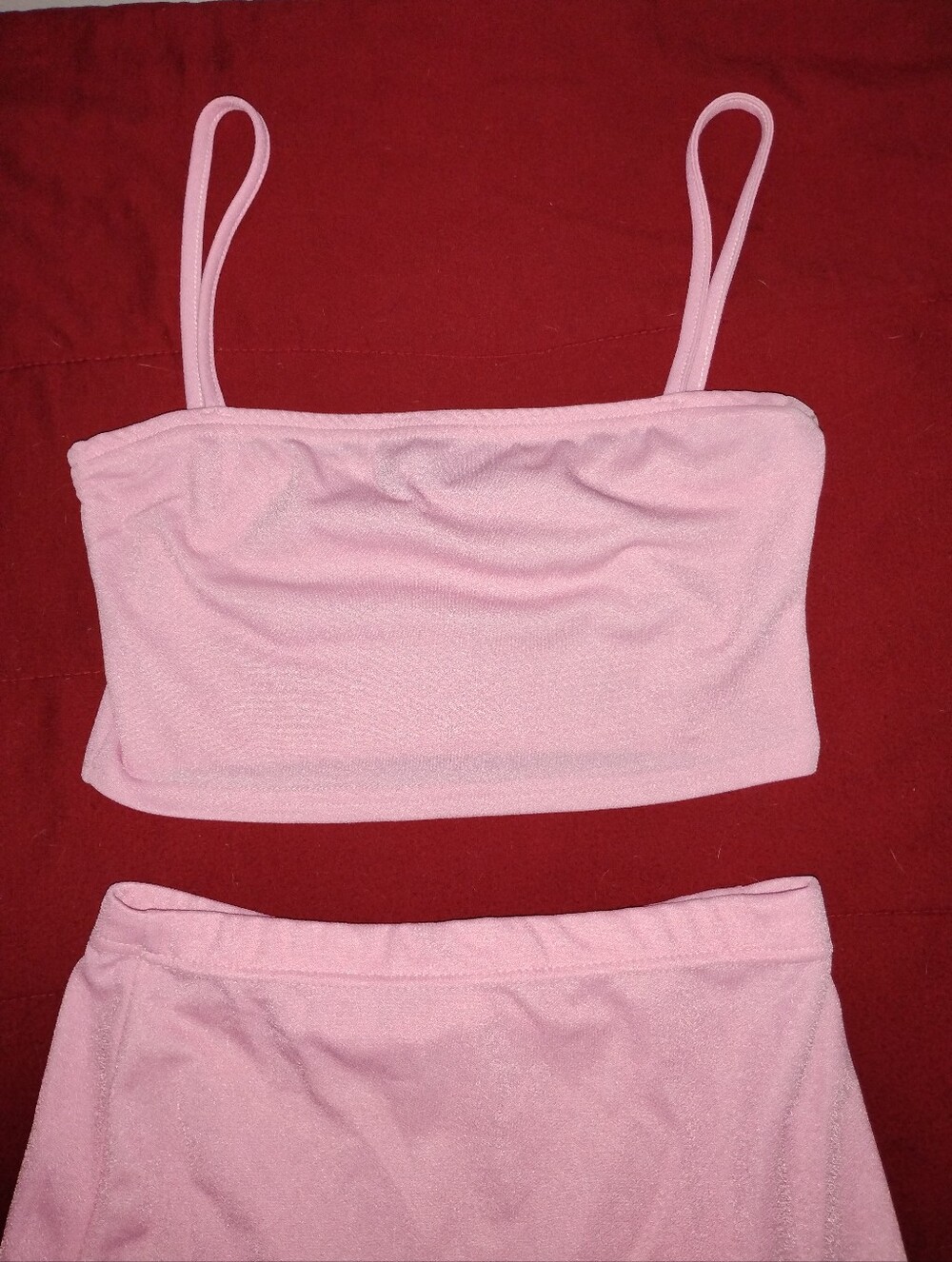 Pink top and skirt set. - Picture 4 of 5